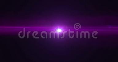 紫粉色亮晶体闪烁漏光效应过渡运动的黑色背景，